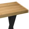 vidaXL Schreibtisch NOAIN X-Form-Beine 120x50x75 cm Massivholz Kiefer