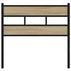 vidaXL Kopfteil Sonoma-Eiche 90 cm Eisen und Holzwerkstoff