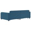 vidaXL Tagesbett Ausziehbar mit Schubladen Blau 100x200 cm Samt