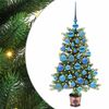 vidaXL Weihnachtsbaum mit 150 LEDs mit Ständer Grün 90 cm PE
