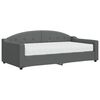 vidaXL Tagesbett mit Matratze Dunkelgrau 90x190 cm Stoff