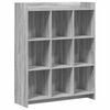 vidaXL B&uuml;cherregal Grau Sonoma 87,5 x 30 x 111 cm Holzwerkstoff