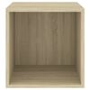 vidaXL Wandschrank Sonoma-Eiche 37x37x37 cm Holzwerkstoff