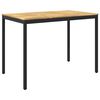 vidaXL Gartenbar-Tisch Wei&szlig; und Schwarz 147 x 88,5 x 105 cm