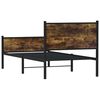 vidaXL Metallbett ohne Matratze R&auml;uchereiche 75x190 cm