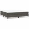 vidaXL Boxspringbettgestell Dunkelgrau 160x200 cm Samt
