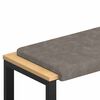 vidaXL Bankkissen Kunstleder Grau Tiefe 35 cm