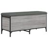 vidaXL Sitzbank mit Stauraum Grau Sonoma 102x42x45 cm Holzwerkstoff