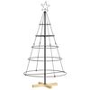 vidaXL Metall-Weihnachtsbaum mit St&auml;nder KUOPIO 125 cm Stahl Schwarz