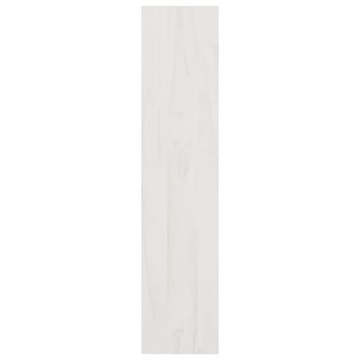 vidaXL Bücherregal/Raumteiler Weiß 100x30x135,5 cm Kiefer Massivholz