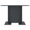 vidaXL Esstisch Grau 110x60x75 cm Holzwerkstoff