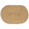 vidaXL Bereichsteppiche Oval Natur 122 x 183 cm Jute