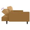 vidaXL Schlafsofa 2-Sitzer Braun Samt