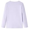 Kinder-Langarmshirt Helllila 104