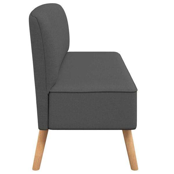 vidaXL Sofa Stoff 117x55,5x77 cm Dunkelgrau