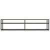 vidaXL TV-Schrank Schwarz Marmor-Optik 180x40x40,5 cm Hartglas