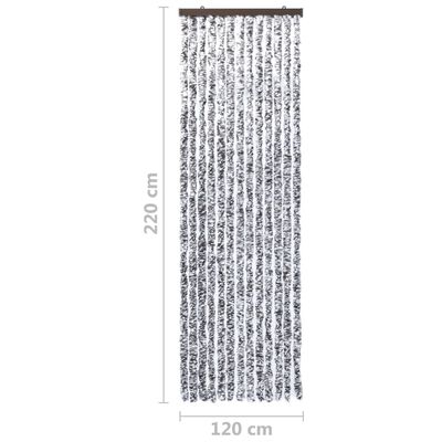 vidaXL Insektenschutz-Vorhang Braun und Beige 120x220 cm Chenille