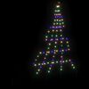 vidaXL LED Weihnachtsbaum mit Erdspie&szlig;en Mehrfarbig 182 cm Metall