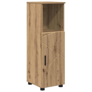 vidaXL Badezimmerschrank mit Speicher Artisan-Eiche 30 x 35 x 95 cm