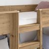 vidaXL Etagenbett f&uuml;r Kinder Artisan-Eiche 75 x 190 cm Holzwerkstoff