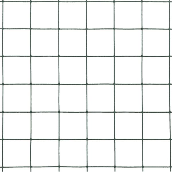 vidaXL Drahtzaun Stahl mit PVC-Beschichtung 10x0,5 m Grün