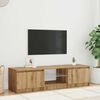 vidaXL TV-Schrank mit LED-Leuchten Artisan-Eiche 140x40x36 cm