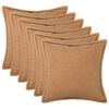 vidaXL Kissenbezug 6 pcs HOUTEN Beige 50 x 50 cm Boucl&eacute;