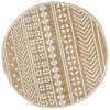 vidaXL Teppich Handgefertigt Jute mit wei&szlig;em Aufdruck 150 cm