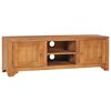 vidaXL TV-Schrank 115x30x40 cm Teak Massivholz
