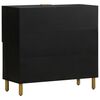 vidaXL Sideboard Schwarz 80x33x75 cm Holzwerkstoff
