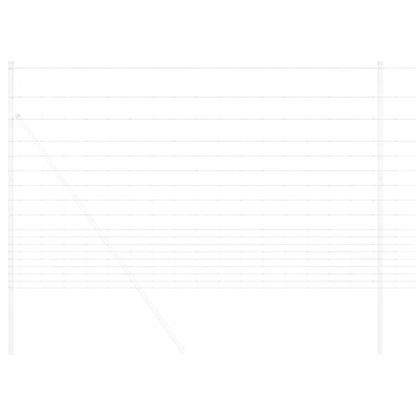 vidaXL Wildzaun Feuerverzinkt 1000 x 150 x 0,18 cm Eisen