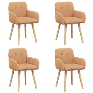 vidaXL Esszimmerst&uuml;hle 4 stk. Boucl&eacute; Beige 59 x 57 x 85 cm