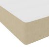 vidaXL Boxspringbett Hellgrau und Wei&szlig; 90 x 200 cm Cordstoff
