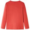 Kinder-Langarmshirt Dunkelrot 104