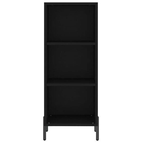 vidaXL Sideboard Schwarz 34,5x32,5x90 cm Holzwerkstoff