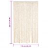 vidaXL Fliegenvorhang Beige und Wei&szlig; 118x220 cm Chenille