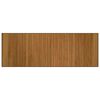 vidaXL Teppich Rechteckig Braun 70x200 cm Bambus