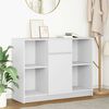 vidaXL Sideboard mit Schublade Wei&szlig; 101x35x76 cm Holzwerkstoff