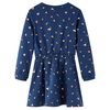 Kinderkleid mit Langen Ärmeln Marineblau 128