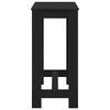 vidaXL Bartisch Schwarz Eichen-Optik 102 x 50 x 103,5 cm Holzwerkstoff