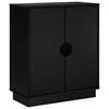 vidaXL Sideboard VENRAY Schwarz 66 x 33 x 77,5 cm Holzwerkstoff