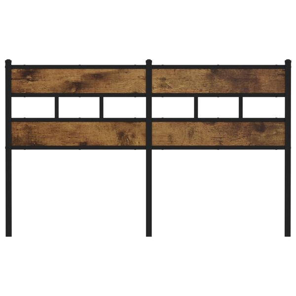 vidaXL Ersatz-Kopfteil R&auml;uchereiche 150 cm Eisen und Holzwerkstoff