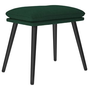 vidaXL Fu&szlig;hocker Dunkelgr&uuml;n 45x29,5x35 cm Stoff