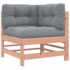 vidaXL 3-tlg. Garten-Lounge-Set mit Kissen Massivholz Douglasie