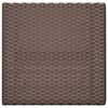 vidaXL Bistrotisch Klappbar Braun 55x54x71 cm Poly Rattan