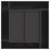 vidaXL Feuerstelle Schwarz 80 x 80 x 40 cm Stahl