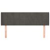 vidaXL Kopfteil mit Ohren Dunkelgrau 147x16x78/88 cm Samt