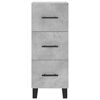 vidaXL Highboard Betongrau 34,5x34x180 cm Holzwerkstoff