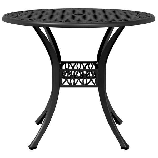 vidaXL 3-tlg. Bistro-Set Schwarz Aluminiumguss