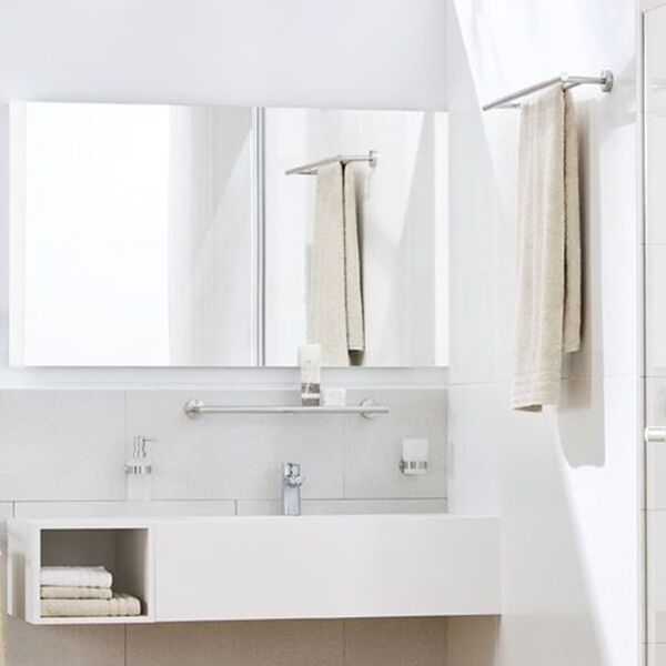 Kleine Wolke Doppelte Handtuchstange Allegra Chrom